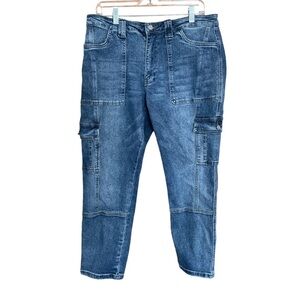 KanCan Cargo Ankle Jeans Size 14 High Waist